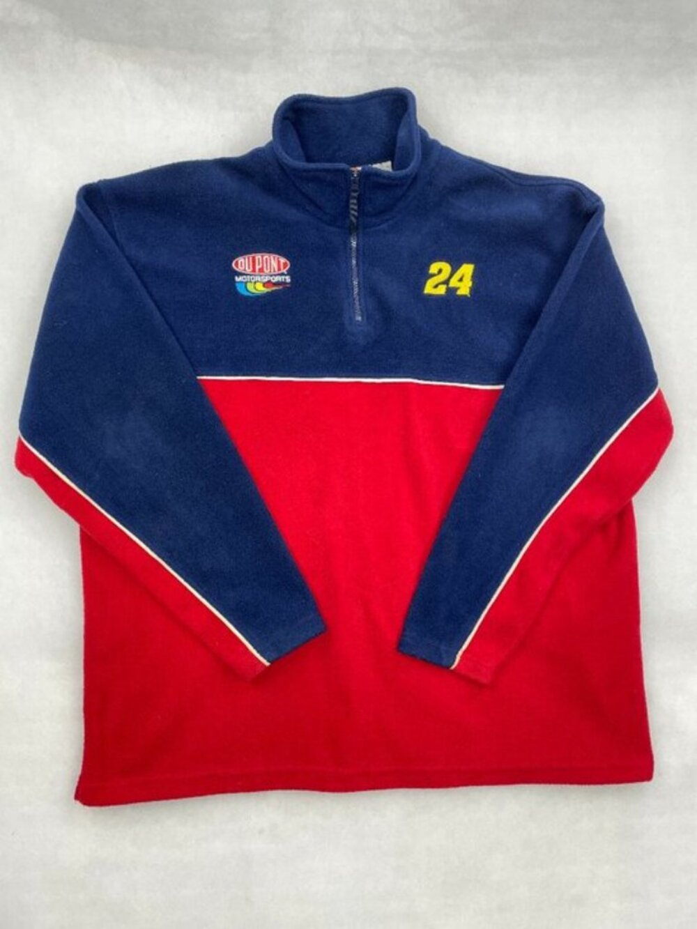 Vintage Winners Circle Jeff Gordon NASCAR Fleece Zip Pullover Jacket Men's XL
